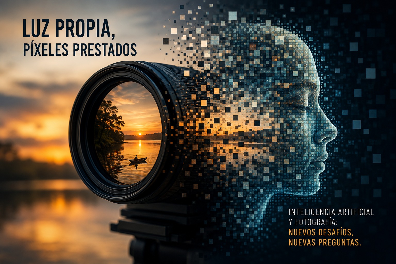 Imagen de la charla Luz propia, píxeles prestados